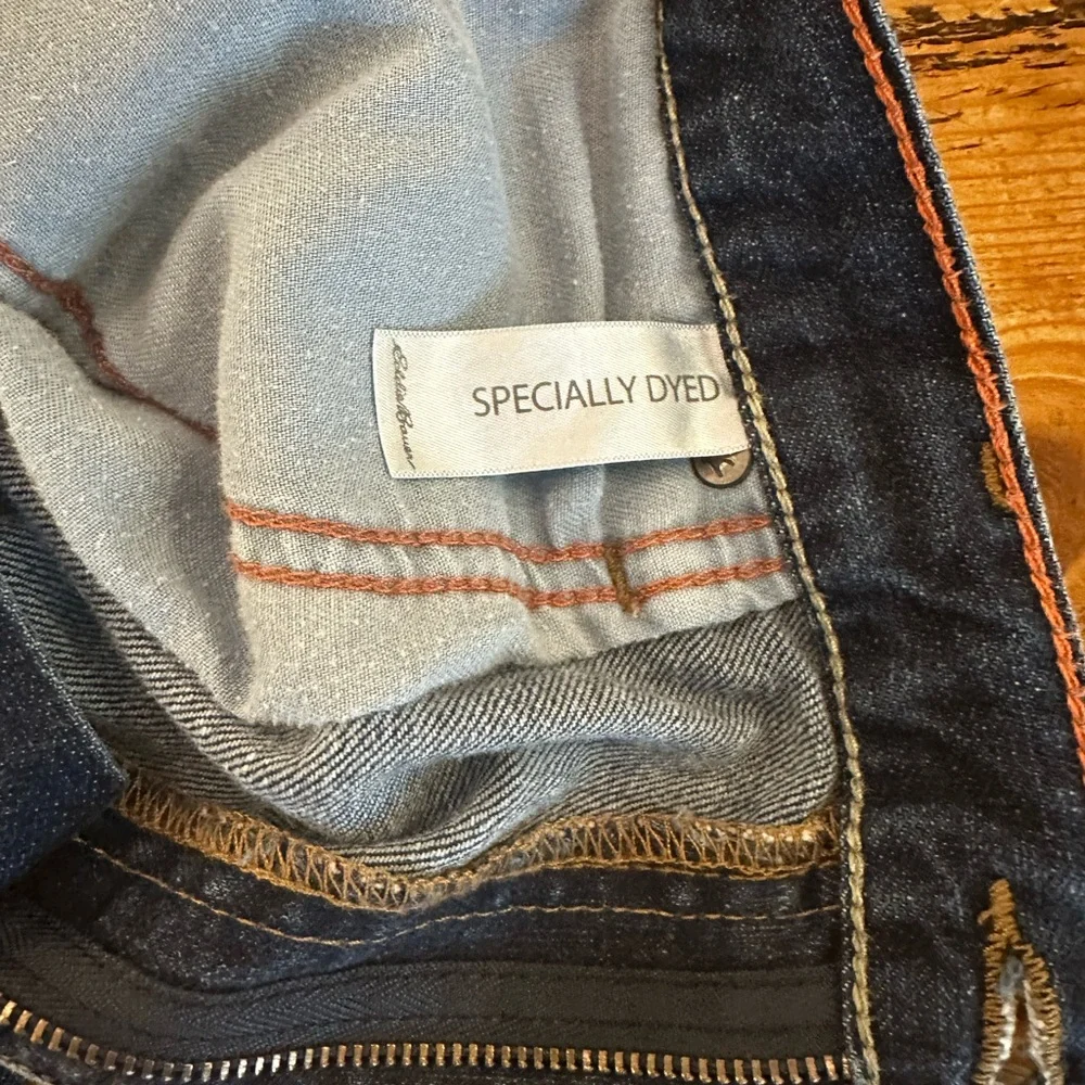 Eddie Bauer Men's Dark Blue Straight Jeans 36 x 34